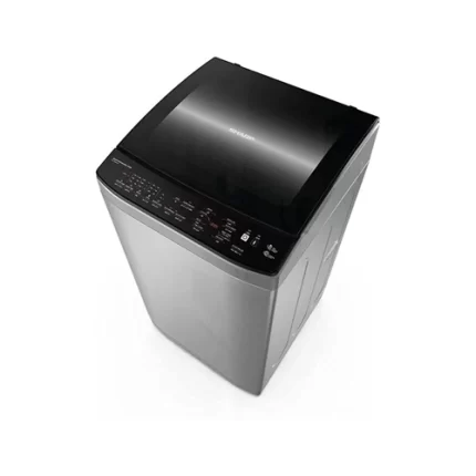Sharp top automatic washing machine, 9 kg, silver - ES-TN09GSLP