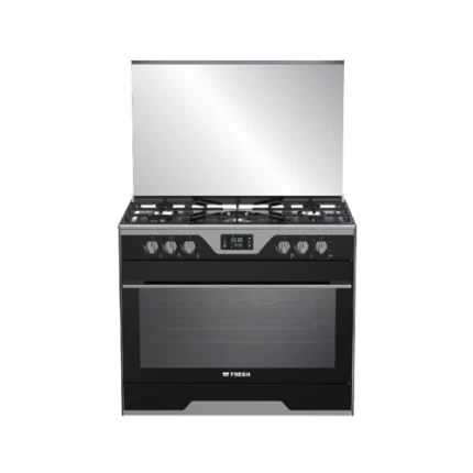 Fresh Gas Cooker, 90cm, Modena, cooled by two fans - Modena stainless-500011744