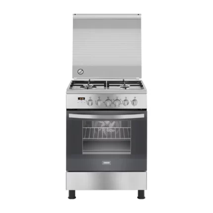 Zanussi gas stove, 4 burners, 60×60, full safety, digital - ZCG64396XA